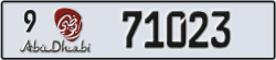 abu dhabi - code - 9 - number -71023