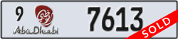 abu dhabi - code - 9 - number -7613