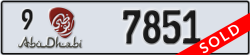 abu dhabi - code - 9 - number -7851