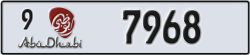 abu dhabi - code - 9 - number -7968