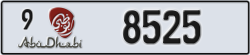 abu dhabi - code - 9 - number -8525