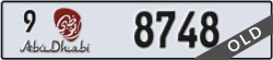 abu dhabi - code - 9 - number -8748