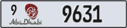 abu dhabi - code - 9 - number -9631