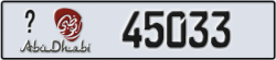 abu dhabi - code - _ - number -45033