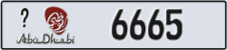 abu dhabi - code - _ - number -6665