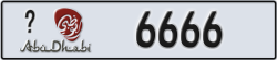 abu dhabi - code - _ - number -6666