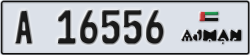 ajman - code - A - number -16556
