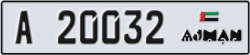 ajman - code - A - number -19953