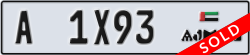 ajman - code - A - number -1X93