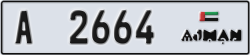ajman - code - A - number -2664