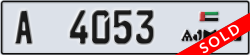 ajman - code - A - number -4053