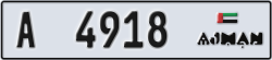 ajman - code - A - number -4918