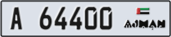 ajman - code - A - number -64400