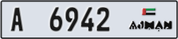 ajman - code - A - number -6942