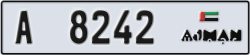 ajman - code - A - number -8163
