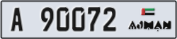 ajman - code - A - number -89993