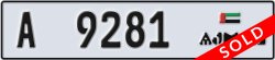 ajman - code - A - number -9281