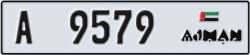 ajman - code - A - number -9579