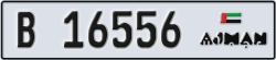 ajman - code - B - number -16556