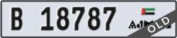 ajman - code - B - number -18787