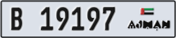 ajman - code - B - number -19197