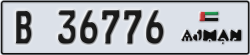 ajman - code - B - number -36697