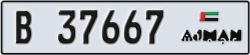 ajman - code - B - number -37667