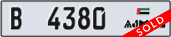 ajman - code - B - number -4380