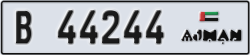 ajman - code - B - number -44165