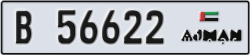 ajman - code - B - number -56543