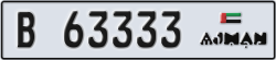 ajman - code - B - number -63254