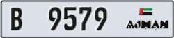ajman - code - B - number -9500