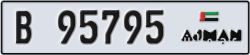 ajman - code - B - number -95795