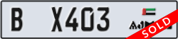 ajman - code - B - number -X403