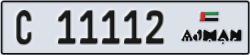 ajman - code - C - number -11033