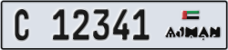 ajman - code - C - number -12341