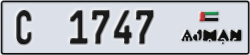 ajman - code - C - number -1668