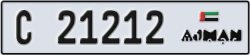 ajman - code - C - number -21212