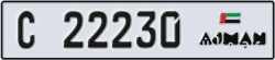 ajman - code - C - number -22230
