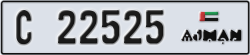 ajman - code - C - number -22525