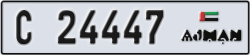 ajman - code - C - number -24447