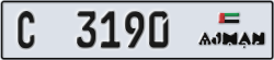 ajman - code - C - number -3190