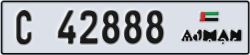 ajman - code - C - number -42888