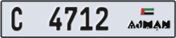 ajman - code - C - number -4633