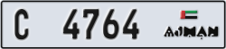 ajman - code - C - number -4764