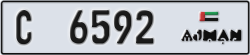 ajman - code - C - number -6592
