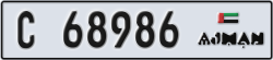 ajman - code - C - number -68986