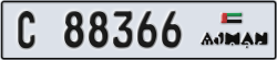 ajman - code - C - number -88366