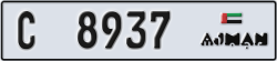 ajman - code - C - number -8937