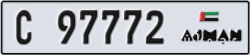 ajman - code - C - number -97772